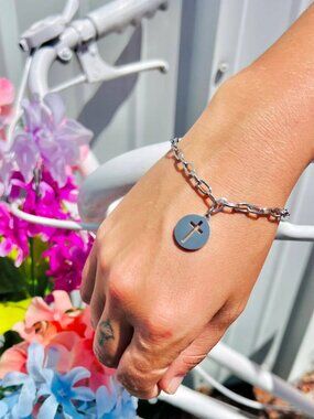 Oh How I Love Him Stainless Steel Toggle Bracelet